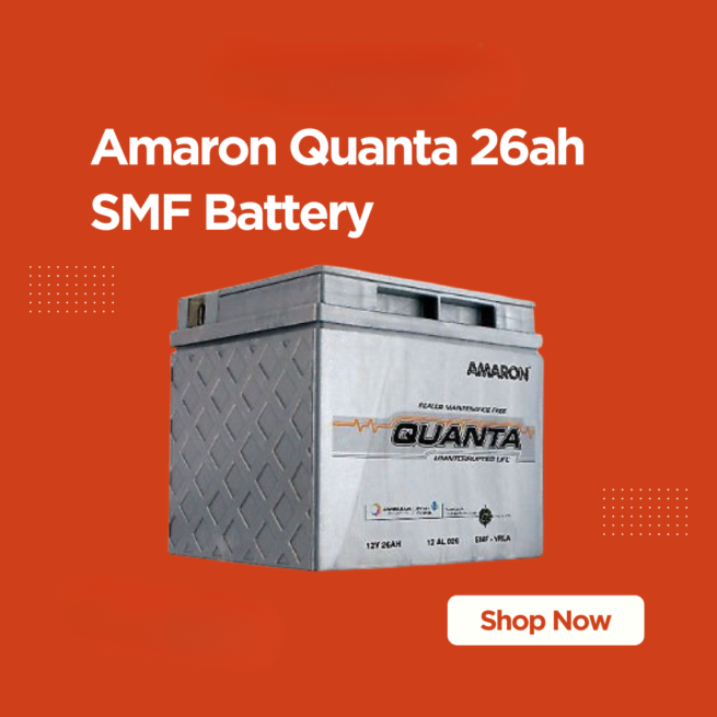 Amaron Quanta 26Ah 12V Battery